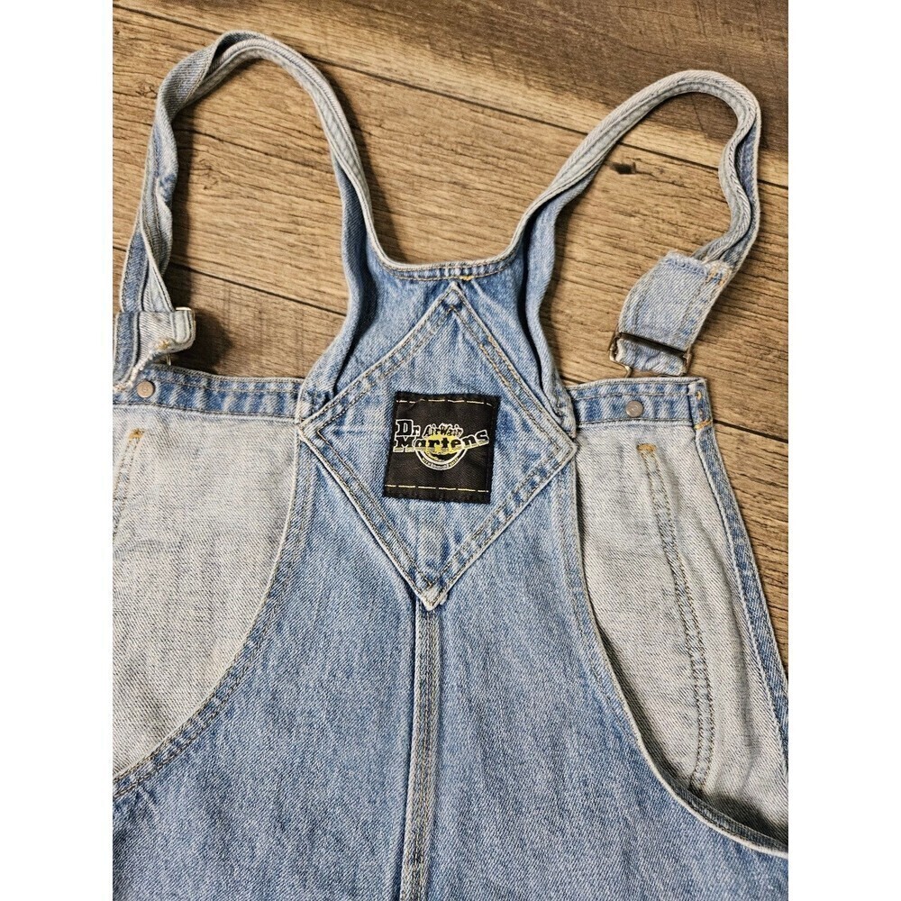 Dr. Martens RARE Vintage Denim Jean Bibs Overalls Size XL Unisex - Picture 6 of 10